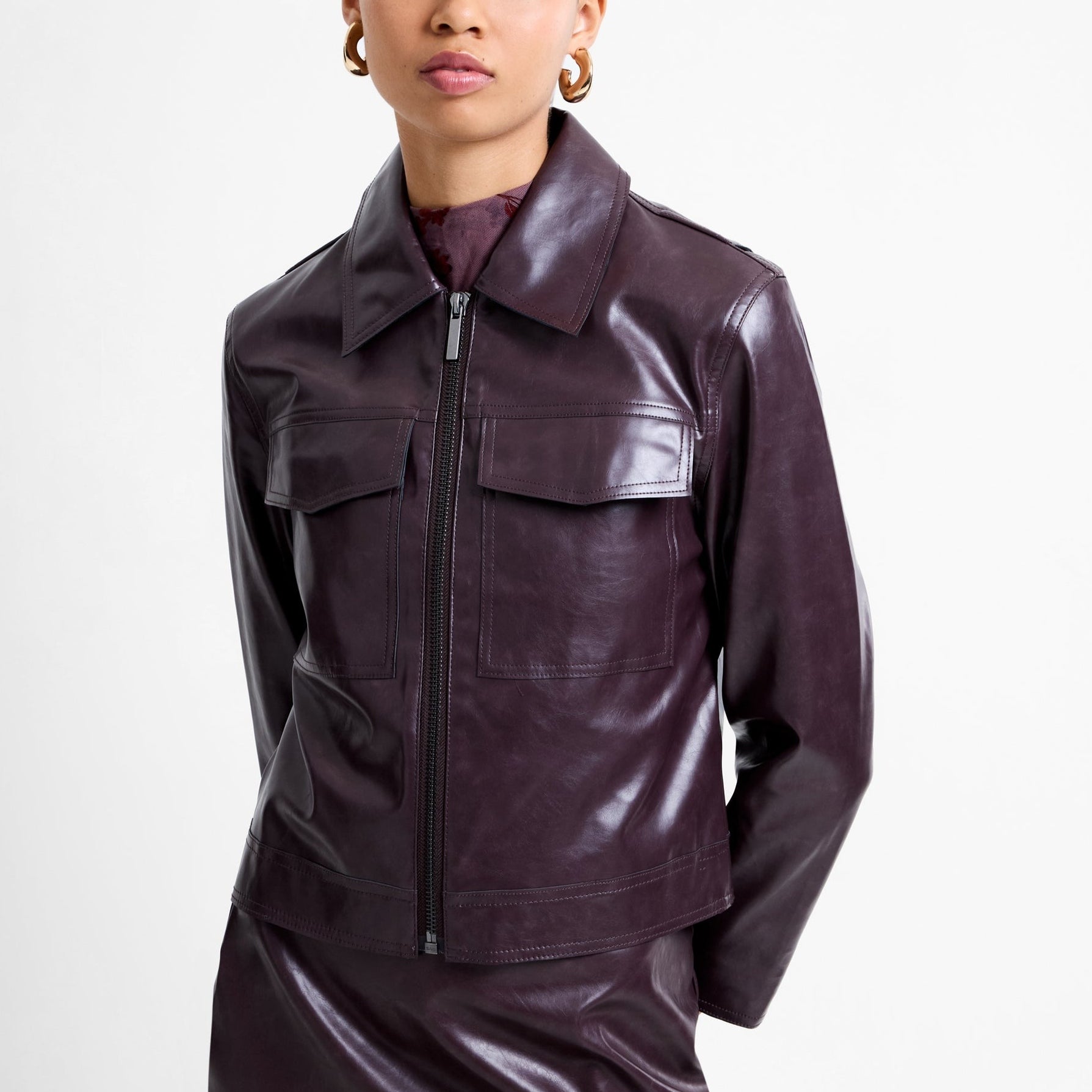 Kayleigh Pu Bomber Jacket