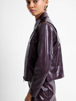 Load image into Gallery viewer, Kayleigh Pu Bomber Jacket
