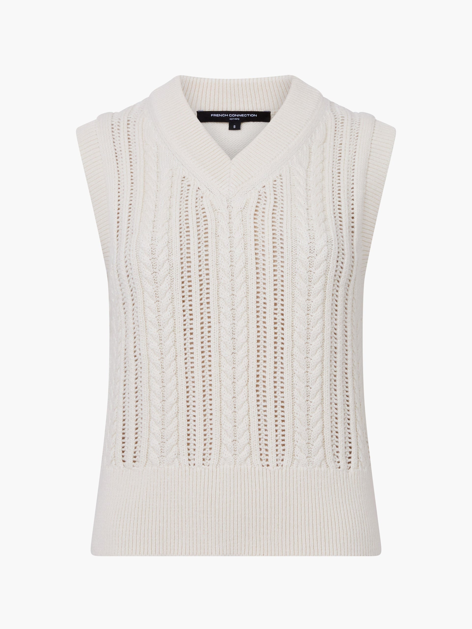 French Connection Glinda Cable Knit Vest