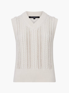 French Connection Glinda Cable Knit Vest