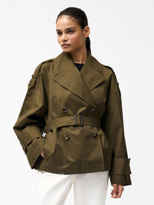 French Connection Denby Cropped Trench Coat