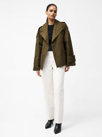 Load image into Gallery viewer, French Connection Denby Cropped Trench Coat
