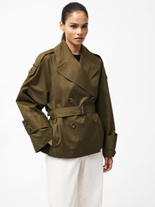 French Connection Denby Cropped Trench Coat