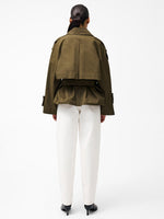 Load image into Gallery viewer, French Connection Denby Cropped Trench Coat
