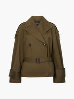 Load image into Gallery viewer, French Connection Denby Cropped Trench Coat
