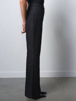 Load image into Gallery viewer, Yelena Jacquard Diamante Flared Trousers
