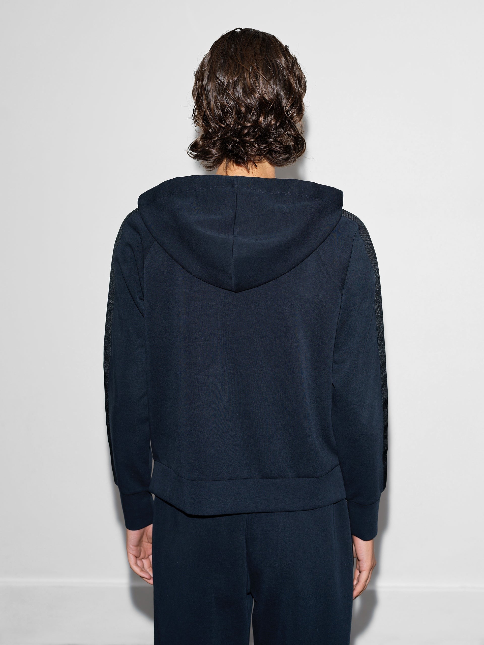 French Connection Wren Sleeve Trim Detail Hoodie