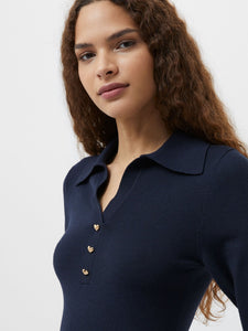 French Connection Larry V-neck Polo Top