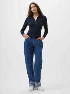 French Connection Larry V-neck Polo Top