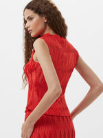Load image into Gallery viewer, French Connection Moira Pleated Sleeveless Top
