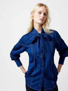 French Connection Zaves Chambray Button Through Shirt