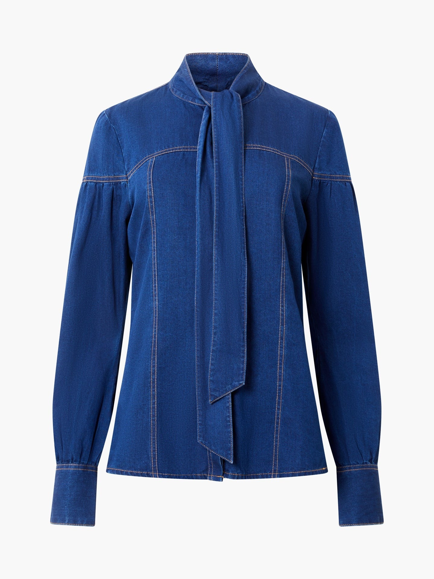 French Connection Zaves Chambray Button Through Shirt