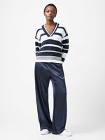 Load image into Gallery viewer, French Connection Lily Mozart Striped Varsity Jumper
