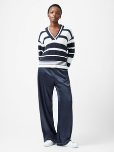 French Connection Lily Mozart Striped Varsity Jumper