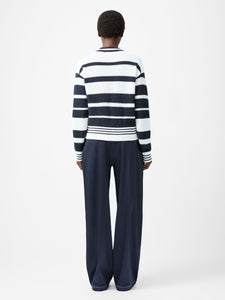 French Connection Lily Mozart Striped Varsity Jumper