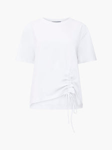 French Connection Rallie Cotton Rouched T-shirt