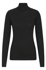 Load image into Gallery viewer, Ichi Ribbed Roll Neck Long Sleeve Top
