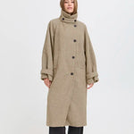 Load image into Gallery viewer, Ichi Button Up Wool Coat
