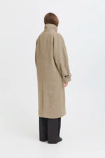 Load image into Gallery viewer, Ichi Button Up Wool Coat
