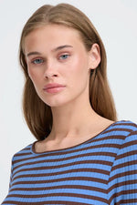 Load image into Gallery viewer, Ichi Ribbed Long Sleeve Top
