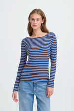 Load image into Gallery viewer, Ichi Ribbed Long Sleeve Top
