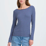 Load image into Gallery viewer, Ichi Ribbed Long Sleeve Top
