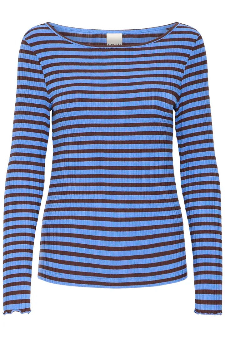 Ichi Ribbed Long Sleeve Top