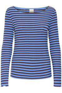 Ichi Ribbed Long Sleeve Top