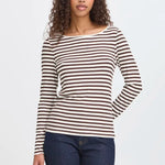 Load image into Gallery viewer, Ichi Ribbed Long Sleeve Top
