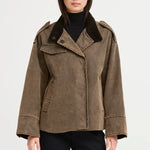 Load image into Gallery viewer, Ichi Faded Canvas Jacket
