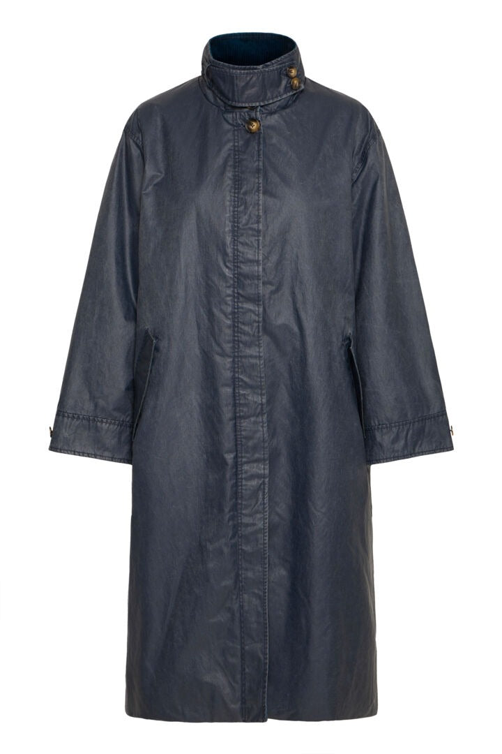 Ichi Long Waxed Coat