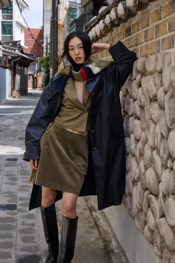 Ichi Long Waxed Coat