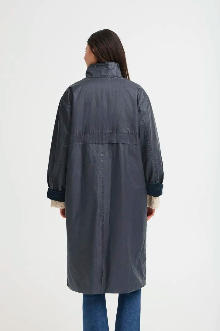 Ichi Long Waxed Coat