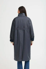Load image into Gallery viewer, Ichi Long Waxed Coat
