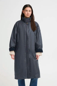 Ichi Long Waxed Coat