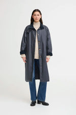 Load image into Gallery viewer, Ichi Long Waxed Coat
