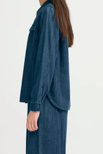 Load image into Gallery viewer, Ichi Cotton Buttoned Denim Shirt
