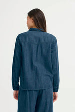 Load image into Gallery viewer, Ichi Cotton Buttoned Denim Shirt

