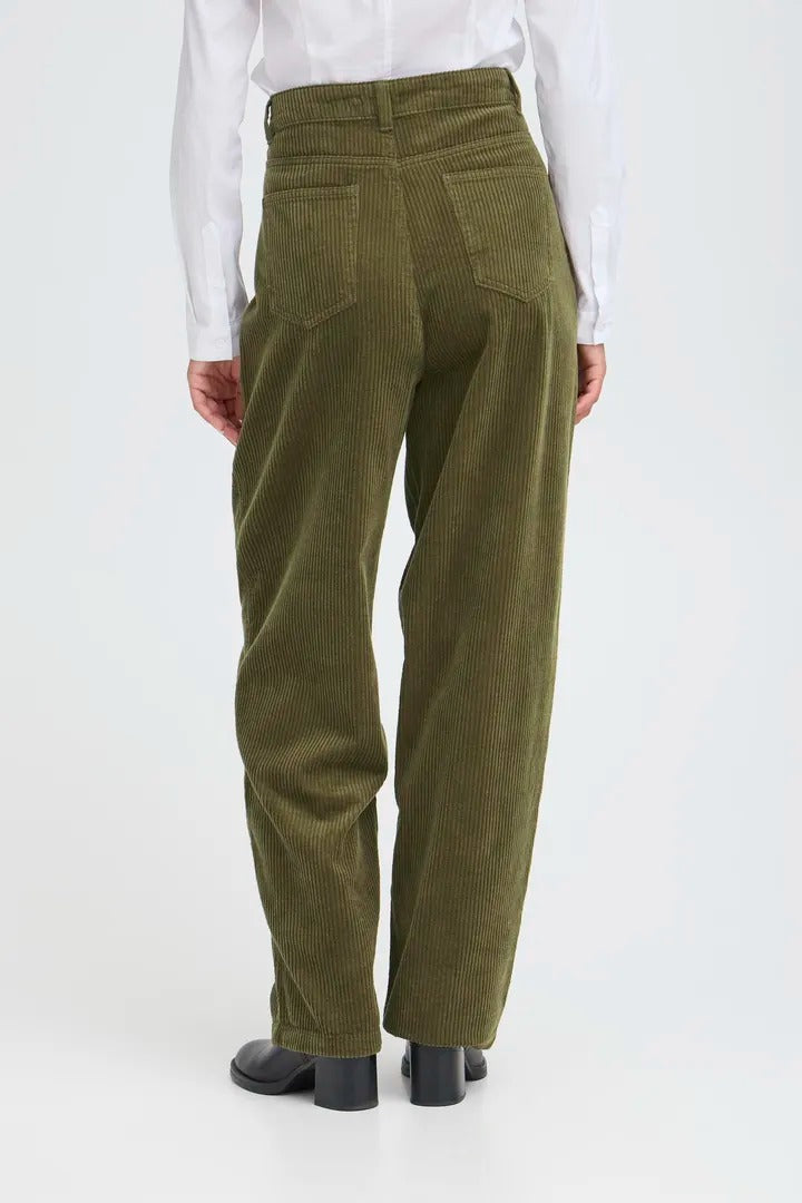 Ichi Cord Wide Leg Trousers