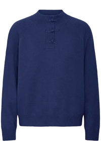 Ichi Button Up Knitted Jumper