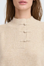 Load image into Gallery viewer, Ichi Button Up Knitted Jumper
