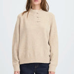Load image into Gallery viewer, Ichi Button Up Knitted Jumper
