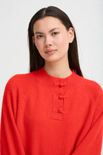 Load image into Gallery viewer, Ichi Button Up Knitted Jumper
