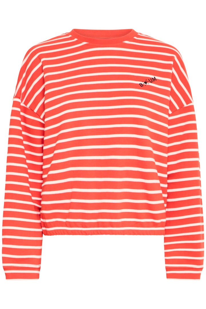Ichi Striped Long Sleeve Sweatshirt