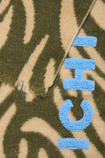 Load image into Gallery viewer, Ichi Zebra Print Knit Scarf
