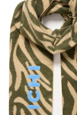 Load image into Gallery viewer, Ichi Zebra Print Knit Scarf
