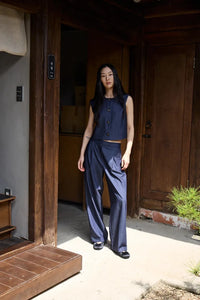 Ichi Elasticated Front Pleat Trousers