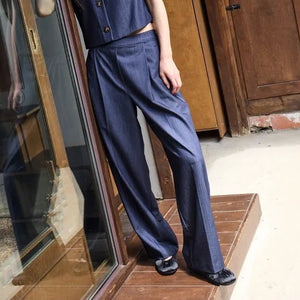 Ichi Elasticated Front Pleat Trousers