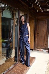 Ichi Elasticated Front Pleat Trousers