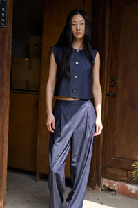 Ichi Elasticated Front Pleat Trousers